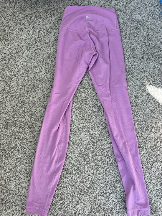 lululemon ribbed pink align leggings - Picture 2 of 6